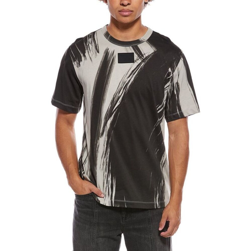 Helmut Lang Mens  Feather T-Shirt, Gray